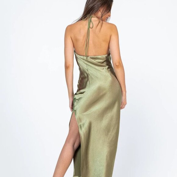 Brand new Princess Polly Alissa Maxi Dress in Green - Picture 3 of 5